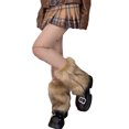 thumbnail image 6 of Douhoow Women Faux Fur Leg Warmers Winter Warm Socks Fuzzy Long Boot Cuffs Covers, 6 of 8