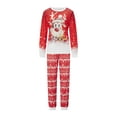 thumbnail image 2 of Meihuid Christmas Family Matching Pajamas Set Adult Kids Baby Deer Printed Tops+Plaid Pants Sleepwear Nightwear Set, 2 of 9