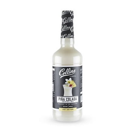 Collins Pina Colada Mix | Made With Real Pineapple Juice, Coconut and Other Natural Flavors | Tropical Cocktail Mixer, 32 fl oz
