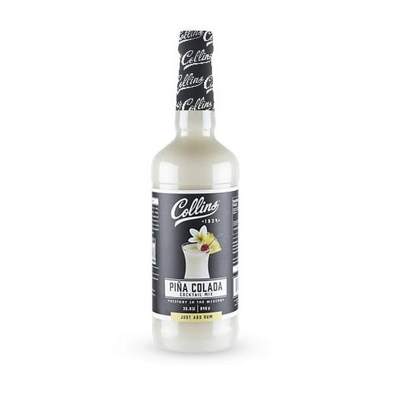 Collins Pina Colada Mix | Made With Real Pineapple Juice, Coconut and Other Natural Flavors | Tropical Cocktail Mixer, 32 fl oz