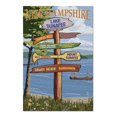 thumbnail image 2 of Lake Sunapee, New Hampshire, Destinations Signpost (19x27 inches, Premium 500 Piece Jigsaw Puzzle for Adults and Family, Made in USA), 2 of 4
