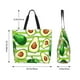 thumbnail image 5 of Easygdp Avocado Green Striped Bolsas Tote para Mujer, Bolsos de Hombro para Viaje, Bolsos de Mano de Gran Capacidad para Compras y Trabajo, 5 of 8