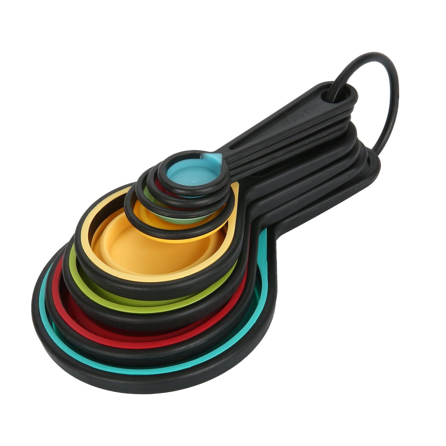Ensemble de 8 tasses à mesurer et cuillères à mesurer pliables en silicone de Mainstays Ensemble de mesure 8 pièces Mainstays