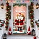 thumbnail image 4 of Cortina navideña para puerta con diseño de Papá Noel | Decoración festiva para el hogar | Tela de poliéster, decoración estándar para puertas y paredes interiores., 4 of 6