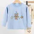 thumbnail image 6 of TOWED22 Little Boy Girl Space Pajama Set Cotton Graphic Long Sleeve Pjs Fall Winter Sleepwear 3 6 9 12 18 24 Months 2 3 4 5 6 7 8 9 Years(Blue,7-8 Y), 6 of 9