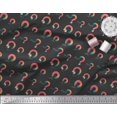 thumbnail image 2 of Soimoi Black Poly Georgette Fabric Text & Paint Brush Art & Craft Print Fabric by Yard 52 Inch Wide, 2 of 3