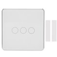 thumbnail image 1 of Interruptor de luz inalámbrico inteligente Panel táctil Control remoto 3 bandas para TUYA Zigbee con sincronización, 1 of 5