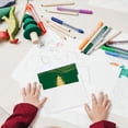 thumbnail image 5 of Juego de tarjetas navideñas - Paquete de tarjetas navideñas con hojas doradas - Diferentes diseños para un fácil almacenamiento - Tarjetas de felicitación sueltas de Año Nuevo, 5 of 5