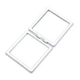 thumbnail image 4 of Unique Bargains 1 Pc Square Makeup Mirror for Travel Vacation Purple PU ABS Glass, 4 of 5