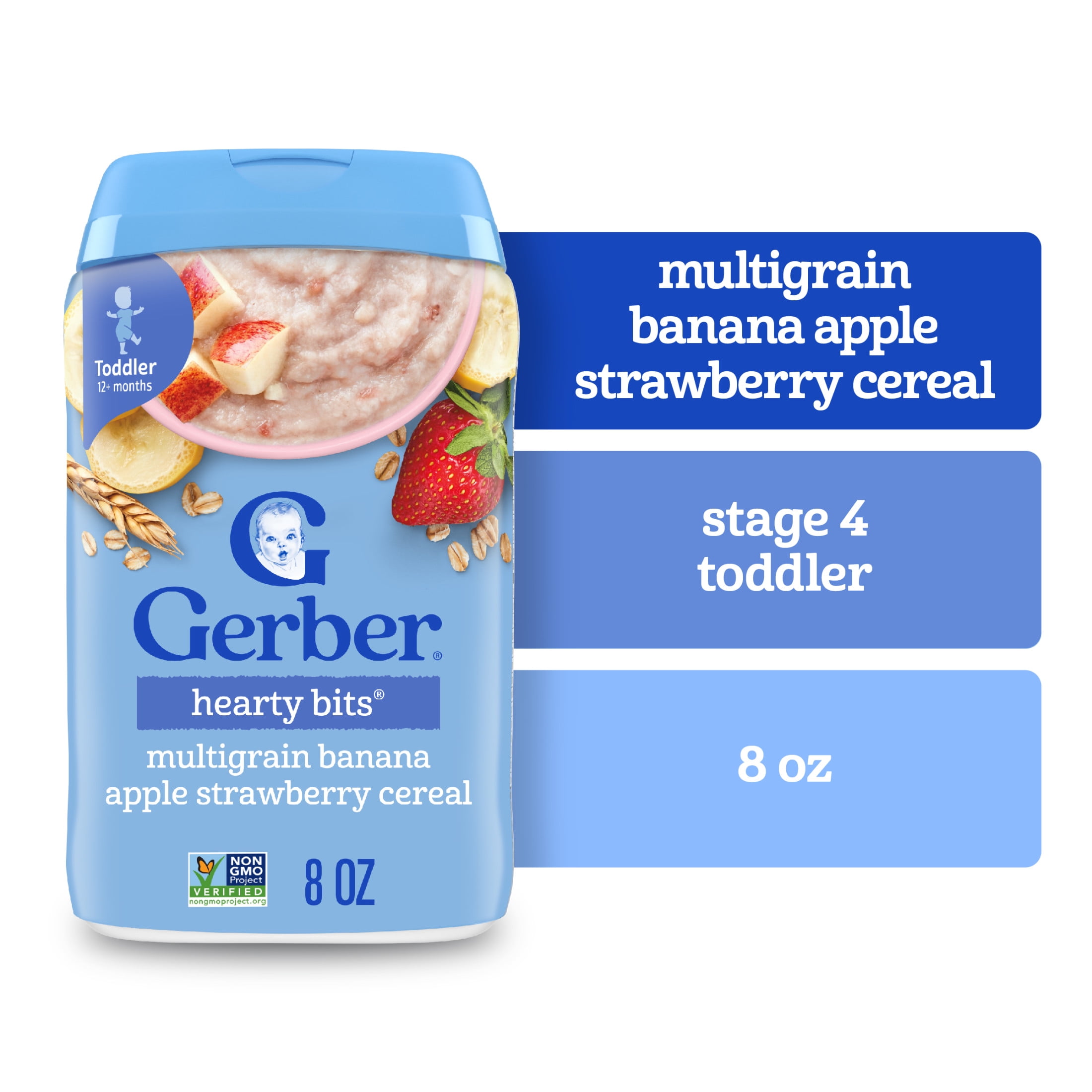 Gerber Toddler Cereal Grain Grow Multigrain Banana Apple