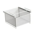thumbnail image 3 of Organizador metálico para cajones bajo el armario, porta bragas deslizante que ahorra espacio, perchero para corbatas Blanco, 3 of 9