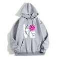 thumbnail image 4 of Deals Of The Day Clearance Hoodies for Women LOVE Volleyball Long Sleeve Hoodie With Pockets For Teen Girls Female Fans Sweatshirt Hoodie, 4 of 4