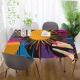 thumbnail image 5 of Yayeee Tablecloths for Rectangular Tables 60 x 108 inch Party Table Cover, Futuristic Circles, 5 of 6