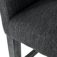 thumbnail image 4 of GDF Studio Chaparral Contemporary Fabric Upholstered Wood 26 inch Counter Stools, Set of 2, Charcoal and Gray, 4 of 9