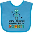 thumbnail image 3 of Inktastic Future Robot Builder Robotics Engineer Boys or Girls Baby Bib, 3 of 4