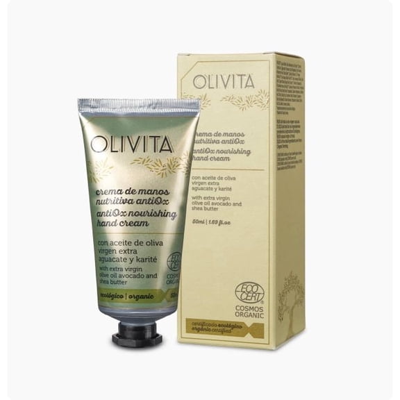 Olivita Organic Nourishing Hand Cream with Olive Oil & Avocado, 1.7 fl oz