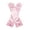 Pink, variant on Ljudmp Women's Princess Gloves Long Glossy Satin Dress Up Diamonds Bows Decor Gloves for Birthday Wedding Costume Party Full Finger Mittens Black