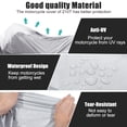 thumbnail image 3 of Unique Bargains XL Size Universal Half Cover Motorcycle Cover Silver Tone - Pack of 1, 3 of 7