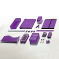 thumbnail image 6 of Enday 1 Inch 3 Ring Binder Presentation Book Office Supplies, Purple 2 Pack, 6 of 7