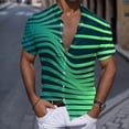 thumbnail image 2 of BOBOGOJP Mens Shirt Regular Fit Short Sleeve Wrinkle Resistant Shirt,Green XXL, 2 of 4