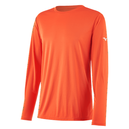 UPC: 0889961546174 | Mizuno Youth Mizuno Nxt Long Sleeve Tee Size Large Orange (2020)