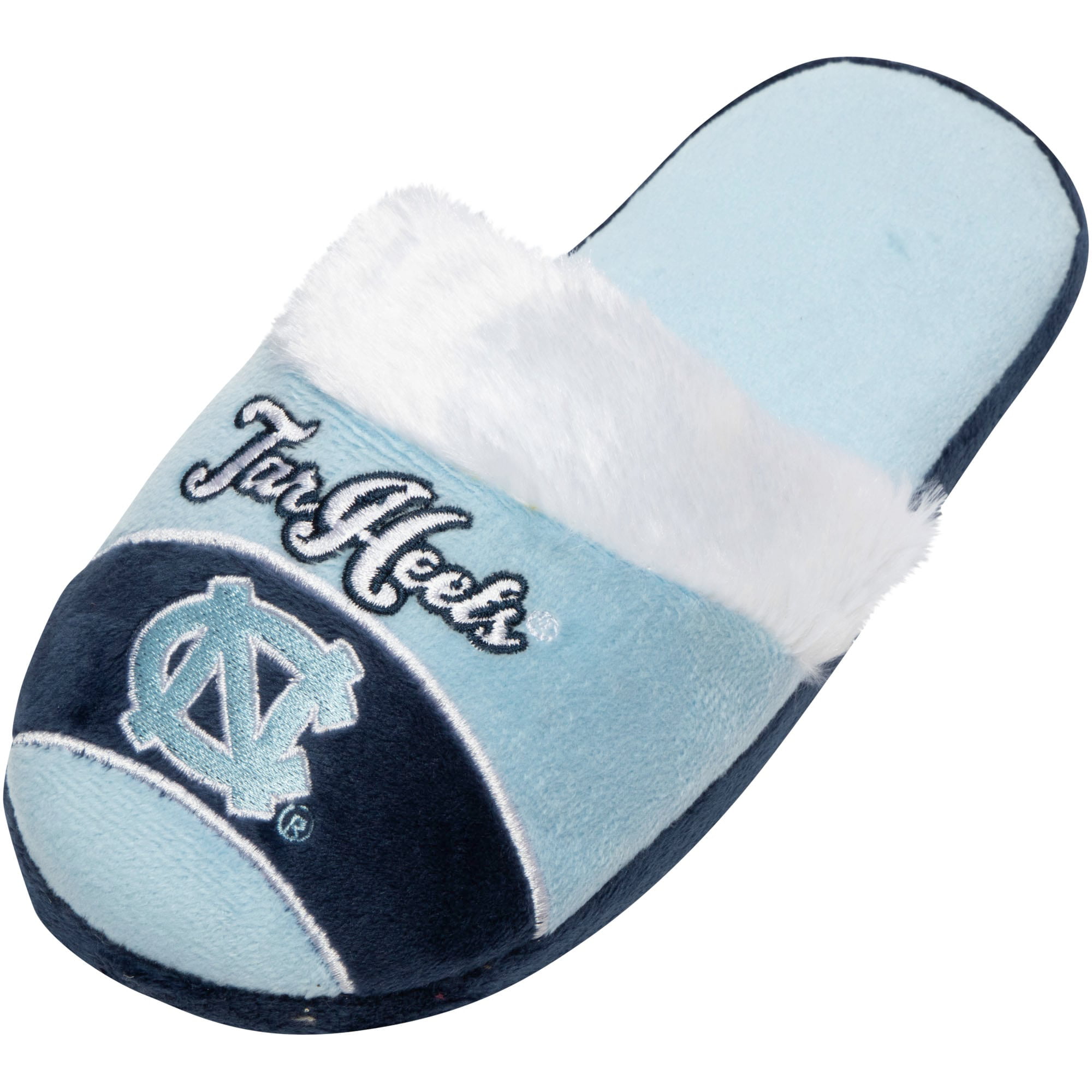 FOCO NCAA womens Stripe Logo Slide Slippers