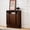 Walnut, variant on Wooden Sideboard Buffet Cabinet with Open Storage & Adjustable Shelves,Farmhouse Narrow Entryway Cabinet with Socket Hole & Anti‑Tip Kit,Slim Accent Cabinet for Small Spaces (Natural )
