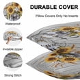 thumbnail image 4 of Waterproof Throw Pillow Covers Set of 2, 24x24 Inch Spring Sunflowers Decorative Pillowcases Outdoor Pillow Slip Cushion Covers Set for Couch Tent Summer Blossoming Botanical Floral, 4 of 7