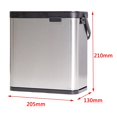 thumbnail image 5 of Xingzhi 4L Hanging Trash Can Waste Bin Cabinet Mounted Over Indoor Trash Door Bin Steel Type B 4L, 5 of 5