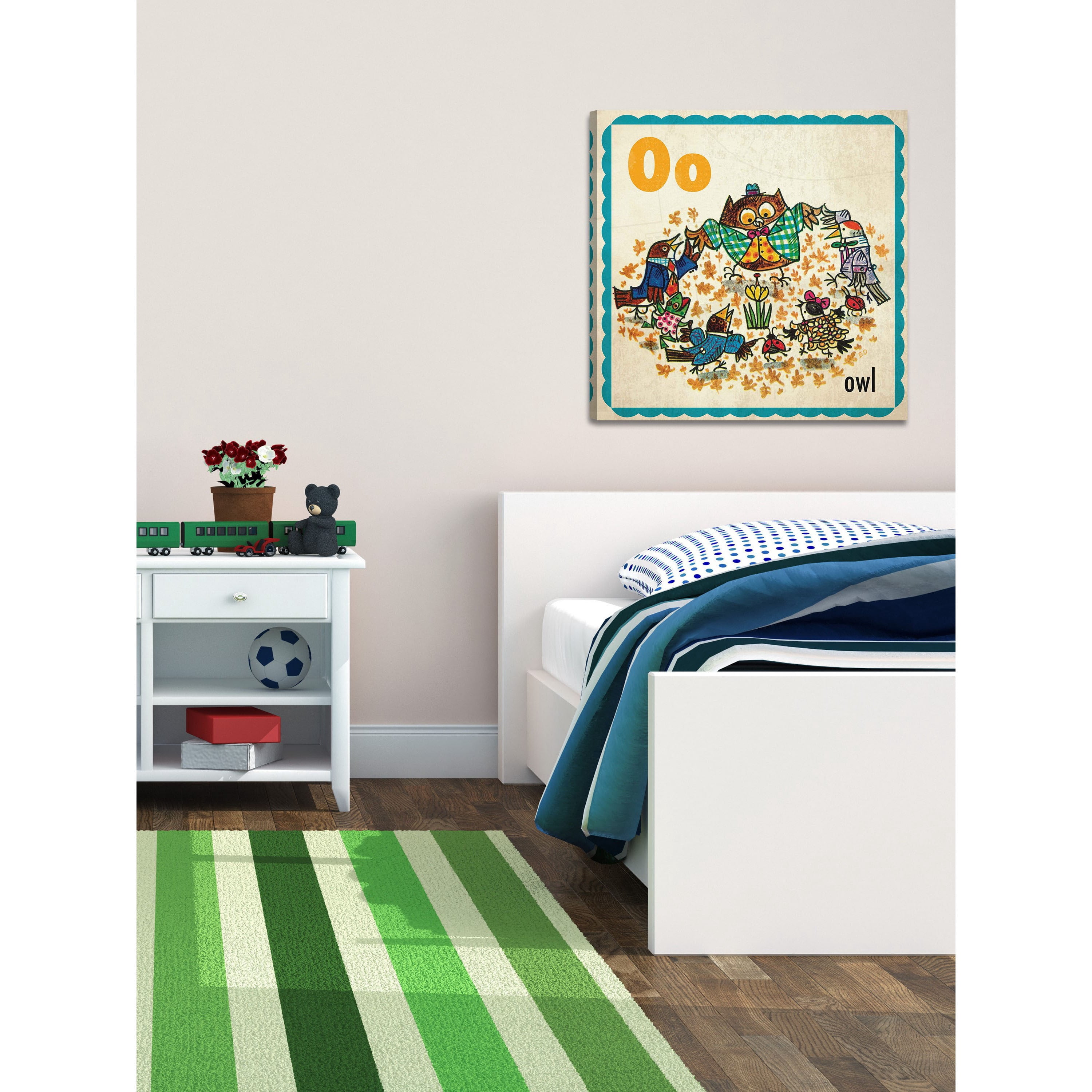 Marmont Hill "Owl" by Curtis Painting Print on Canvas