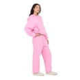 thumbnail image 3 of Forever 21 Women's Bright Pink Loungewear Cropped Hoodie, Elastic Hem Design for Cozy Lounging, XL, 3 of 6