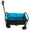 Black+Blue, variant on Yoneston Mini Folding Wagon Cart, Multipurpose Collapsible Utility Wagon for Beach Camping Picnic Garden Grocery Shopping, Black+Blue