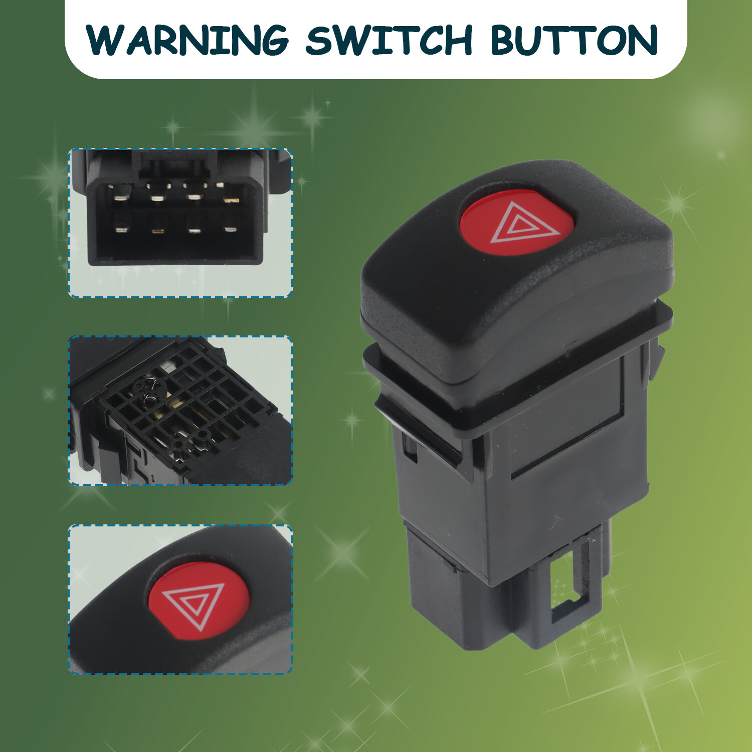 Hazard Switch Fit for 1998-2007 Isuzu NPR NPR-HD NQR NRR 4.8L 5.2L 5.7L 6.0L