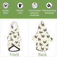 thumbnail image 6 of Fotbe Funny Chicken Print Small Dog Sweater Hoodies Pet Grey Hooded Soft Fleece Sweatshirts with Pocket Fall Winter Puppy Cat Sweaters Warm Clothes-XX-Large, 6 of 7