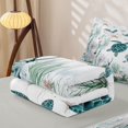 thumbnail image 5 of Erosebridal Coastal Turtle Zipper Twin Comforter Sets with Fitted Sheet and 2 Pillowcases, Ocean Animal Zipper Bedding Set, Gray Reversible, 5 of 7