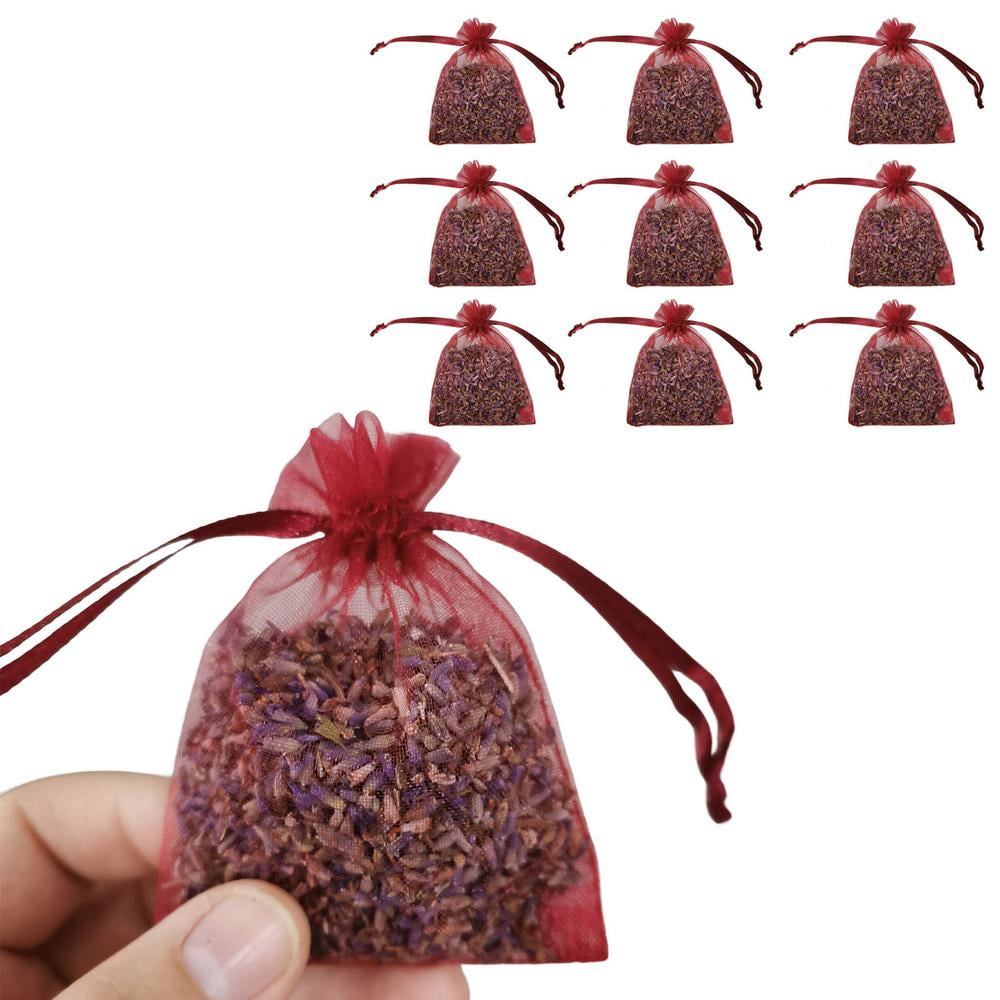 IMSHIE Lavender Closet Sachets, 10 Pack Scented Sachet Bags of Lavender Home Fragrance Sachets