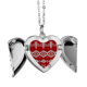 thumbnail image 1 of Rojo irregular tejer patrón grano vertical Alas de ángel collar colgante regalo de moda Unbranded M, 1 of 3