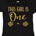 thumbnail image 4 of Inktastic 1st Birthday Gold Lettering 1 Year Old Girls Baby Bodysuit, 4 of 5