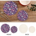 thumbnail image 4 of FREEAMG Valentine's Day Love Heart Round Trivets Pot Holders 2 Pcs, Heat Resistant Cotton Thread Weave Trivets for Hot Dishes, Cooking, Baking, Farmhouse, Kitchen Decor, 4 of 7