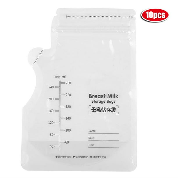Mgaxyff Breast Milk Storage Bags Freezer Pre Sterilised Easy Seal Storage Containers, Breast