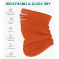 thumbnail image 2 of Merino.tech Neck Gaiter - 𝗦𝗼𝗳𝘁 Merino Wool Face Cover for Men and Women, Rusty Orange - Single, 2 of 6