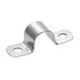 thumbnail image 3 of Uxcell 20mm(0.8") 304 Stainless Steel 2 Holes Rigid Pipe Strap Tension Tube Clamp 2 Pack, 3 of 5