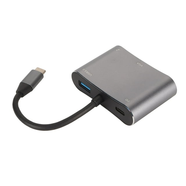 Type C To VGA Adapter, VGA Docking Station Multifunctional 3.5mm for Phone for Computer