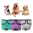 thumbnail image 2 of opvise Adjustable Fastener Tape Elastic Waterproof Washable Cotton Crotch Dog Menstrual Pants Pet Physiological Pants Pink, 2 of 8