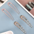thumbnail image 6 of 4 Pieces U Shaped Hair Pin Stick French Style U Shape Hair Clips Shell U Sticks Pins for Women Girls Hairstyle Accessories - Style 3, 6 of 7