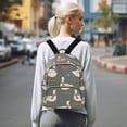 thumbnail image 7 of FORMRS Mini Backpack Purse for Women Travel Daypack Casual Shoulder Bag, Winter Goose, 7 of 7