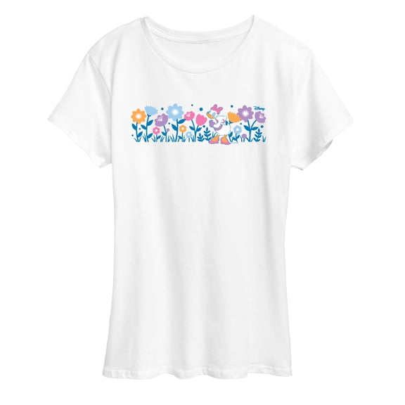 Disney - Daisy Flowers  - Women's Short Sleeve Graphic T-Shirt