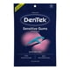 thumbnail image 1 of DenTek Comfort Clean Sensitive Gums Floss Picks, Soft & Silky Ribbon, 150 Count, 1 of 13
