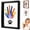 Black, variant on Wooden Transparent Handprint Photo Frame, Transparent Handprint Frame Kit, Family Handprint Frame Kit for 4, DIY Handprints Keepsake Frames, Hand Picture Frames for Family