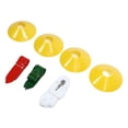 thumbnail image 1 of Flag Football Set, 10 Player Football Belts Flags Kit 10 Belts 30 Flags 4 Cone For Playing, 1 of 8
